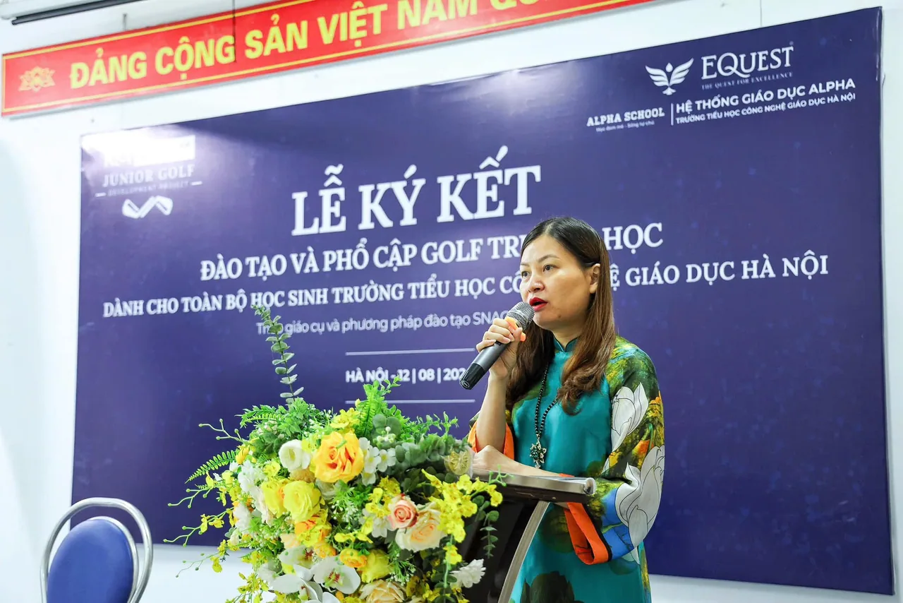 CGD - trường đầu tiên đưa golf vào giảng dạy cho 100% học sinh - bà Nguyễn Hồng Thúy