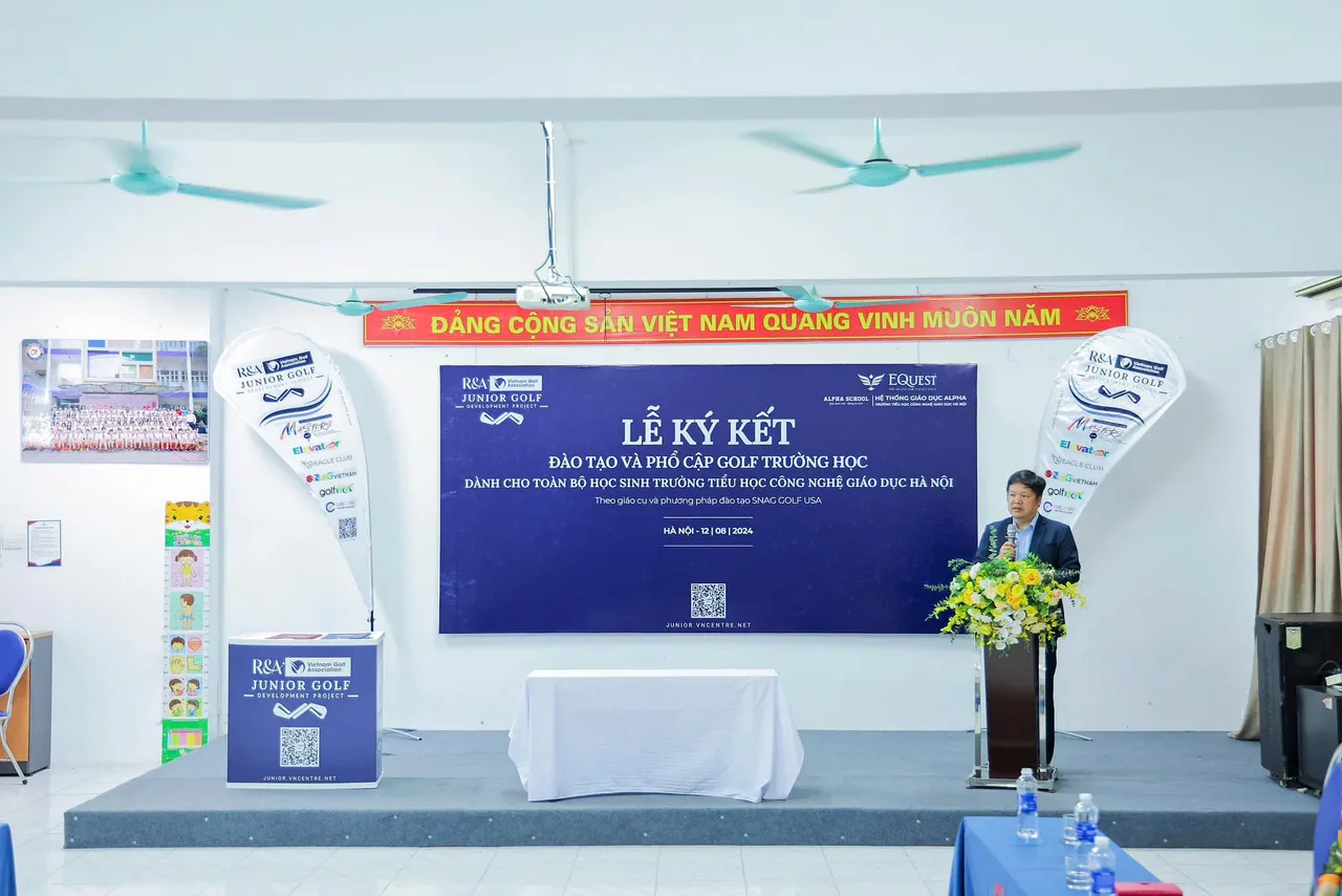 CGD - trường đầu tiên đưa golf vào giảng dạy cho 100% học sinh - ông Đàm Quang Minh