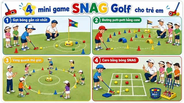 Mini game golf cho trẻ em: 4 trò chơi giúp buổi học vui hơn