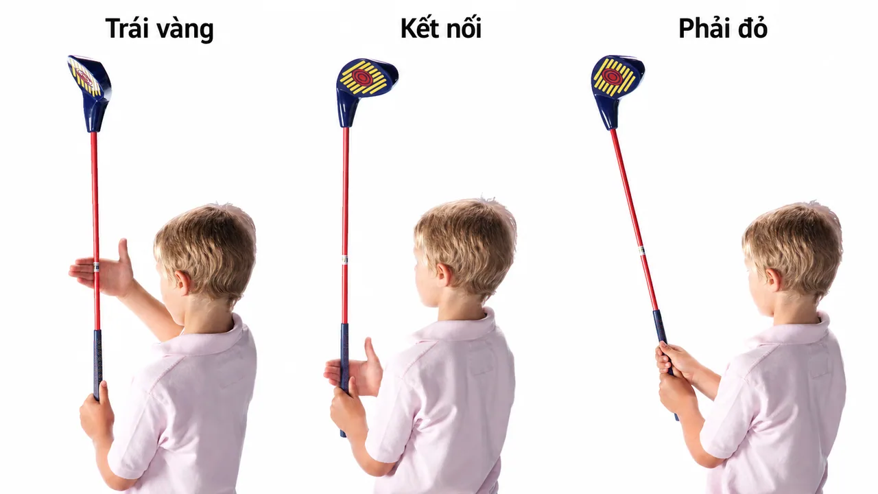 Trẻ em học golf khác người lớn ở điểm nào? - Trái vàng Phải đỏ